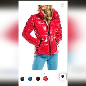 Sam Freestyle Water Repellent Down Puffer Jacket in Salsa